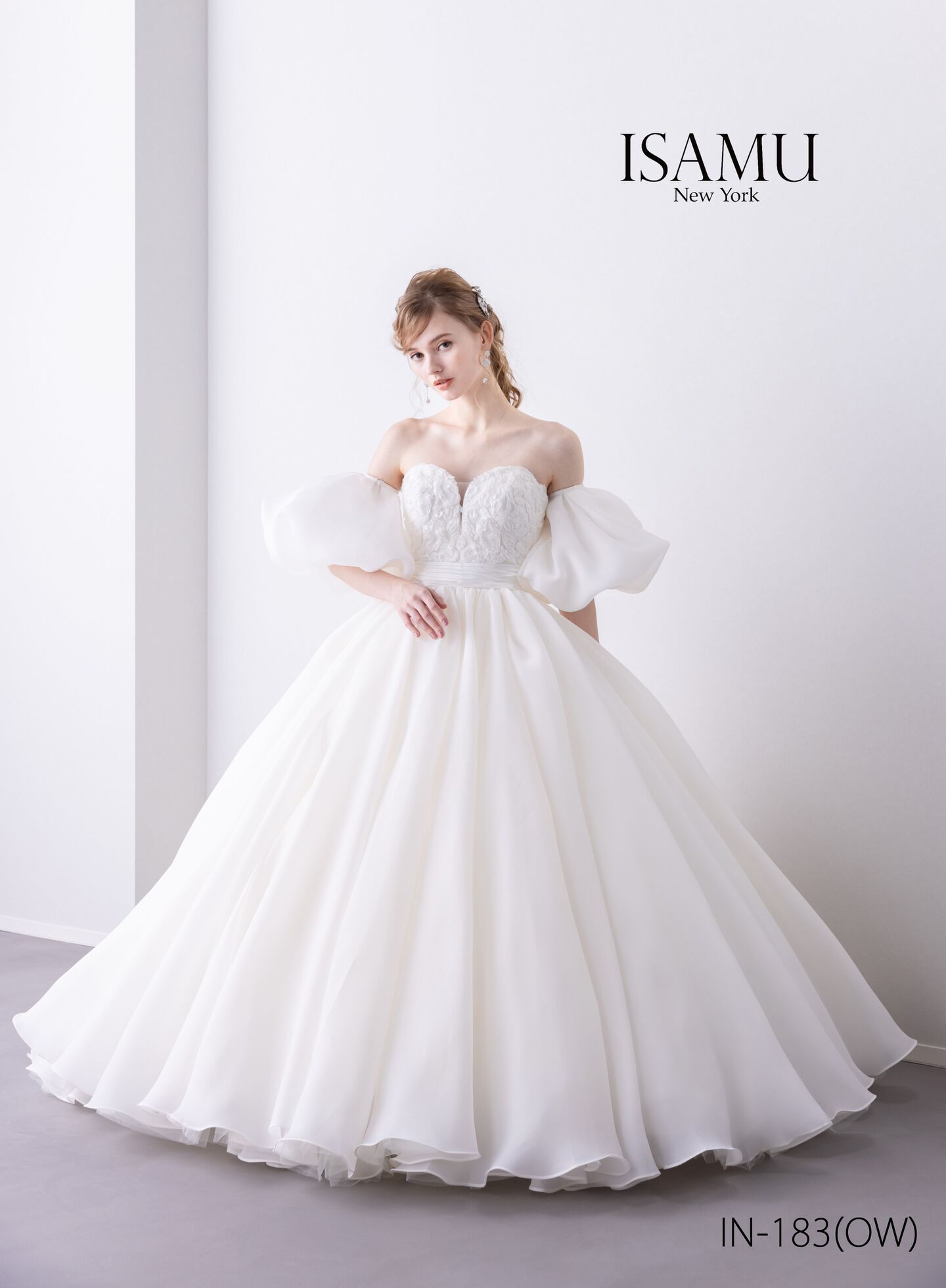 I N-183 イサムモリタ ISAMUMORITA 上越のブライダルサロン 上越結婚式ドレス アンジーメレ アンジー・メレ O2グループ オーツーグループ
